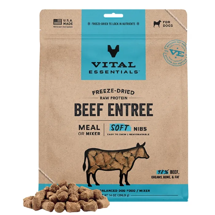 VE FRZ DRD DOG SOFT BEEF 14OZ