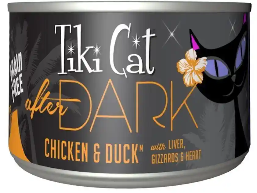 Tiki Cat After Dark Grain Free Chicken & Duck Canned Cat Food 2.8-oz