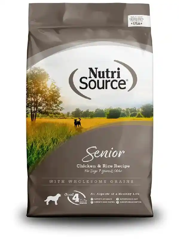 Nutrisource: Senior Dog Chicken & Rice 26lb