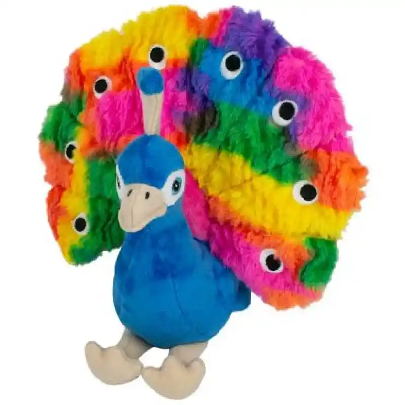 TT PLUSH SQUEAKER PEACOCK 9"