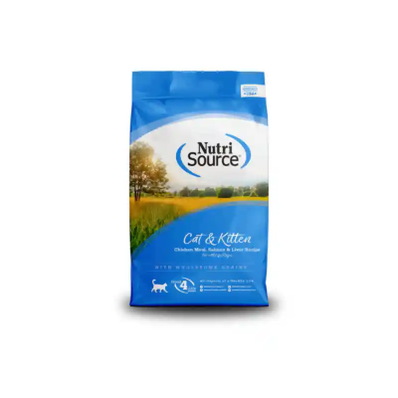 Nutrisource Cat & Kitten: Chicken, Salmon, Liver & Rice Recipe 4lb