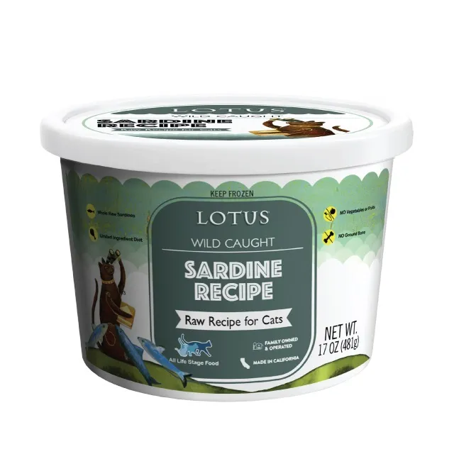 Lotus Wild Caught Sardine Raw Frozen 17-oz