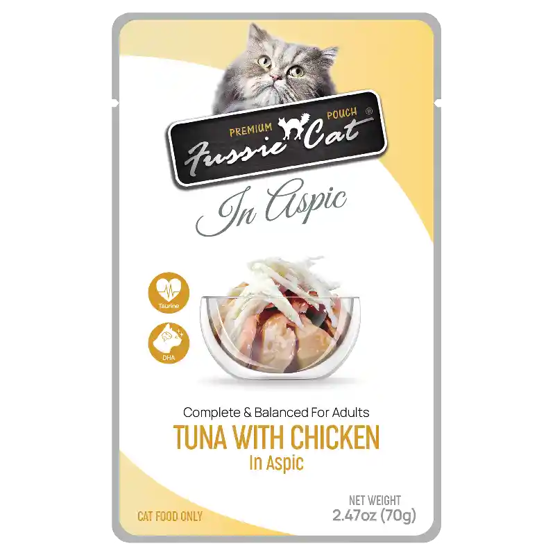 Fussie Cat Premium Tuna With Chicken In Gravy 2.47-oz