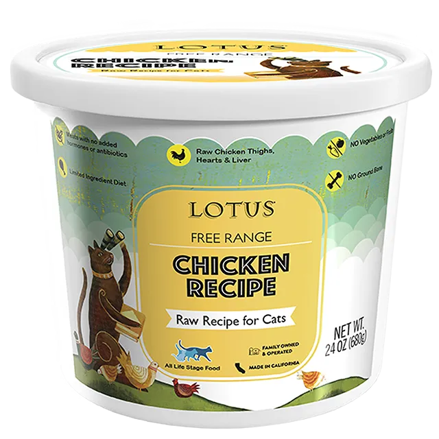 Lotus Free Range Chicken Raw Frozen 24-oz