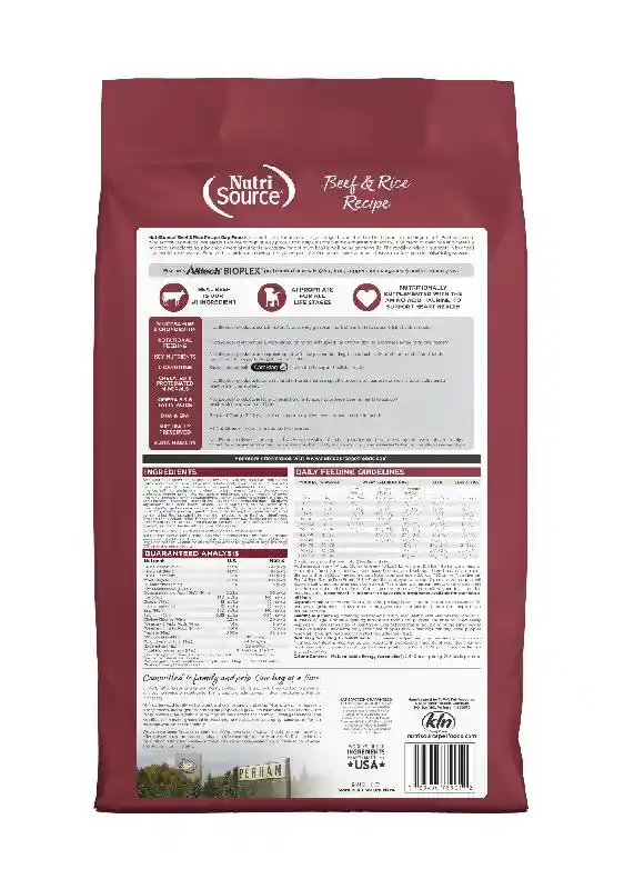 Nutrisource Dog: Beef & Rice 4lb