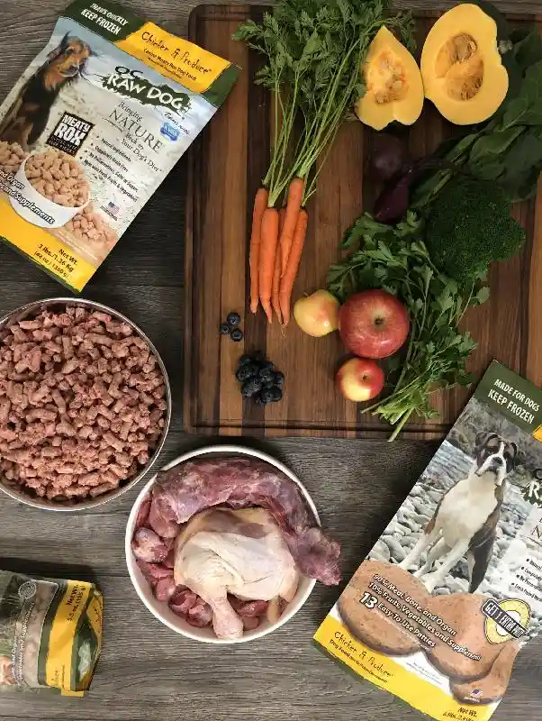 OC Raw Dog Food: Chicken & Produce Patties 6lb