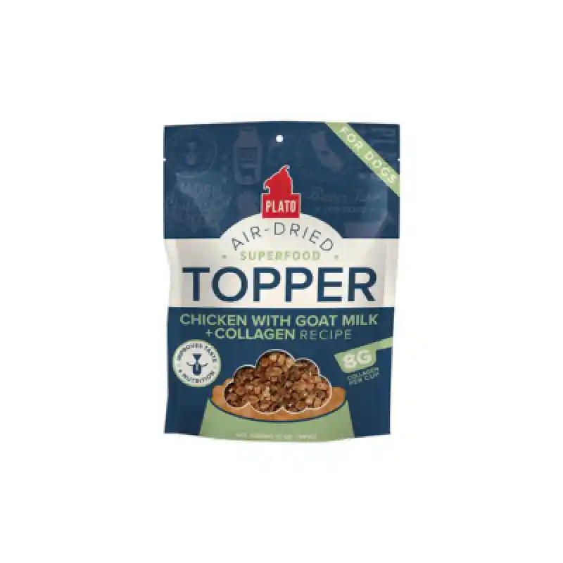Plato Dog Food Topper: Chicken with Goat Milk and Collagen 12oz