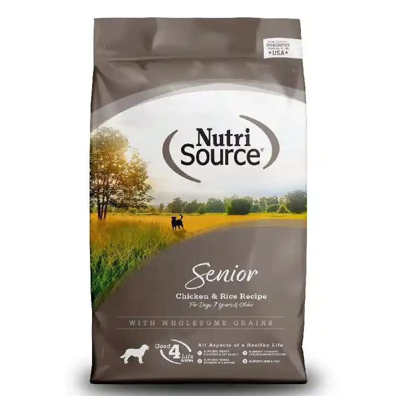 Nutrisource: Senior Dog Chicken & Rice 26lb
