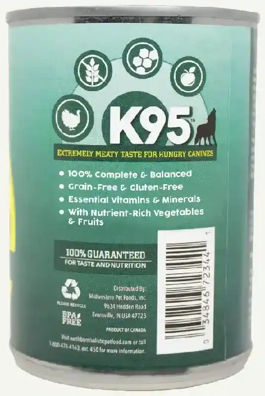 Earthborn Holistic Canned Dog Food Turkey 13oz