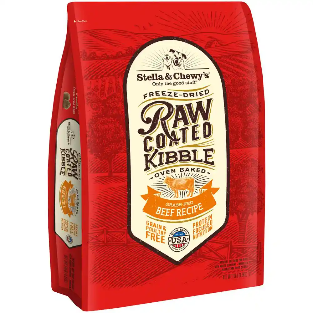 Stella & Chewy's Dog: Raw Coated Grain Free Beef 10lb