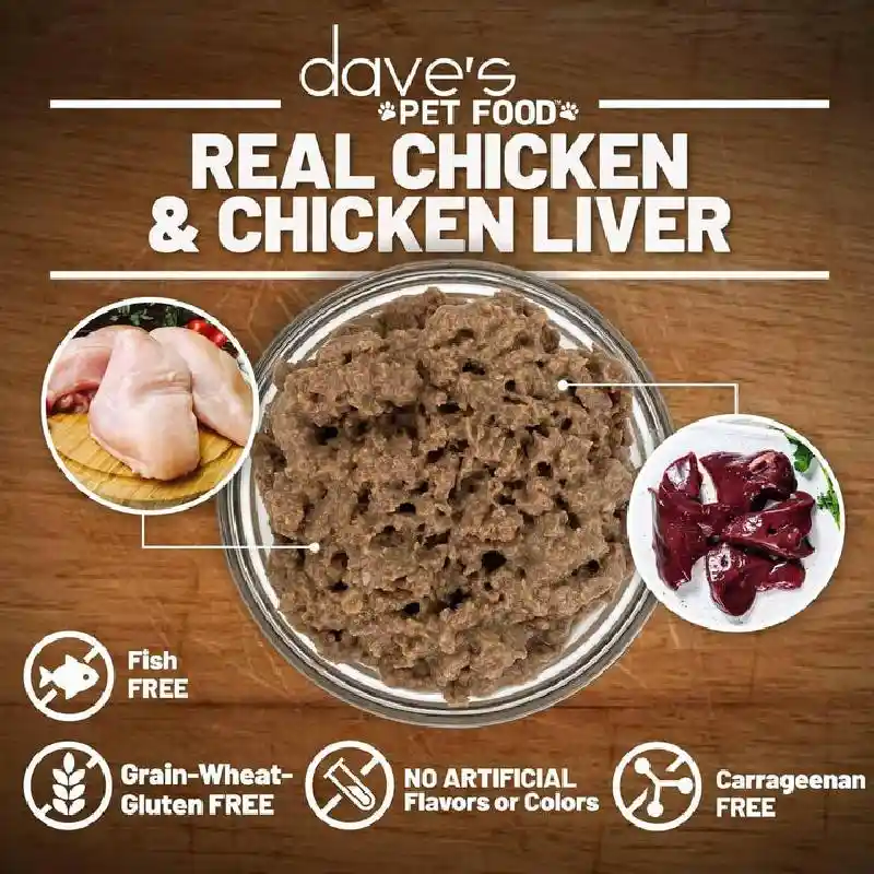 Dave's Cat Gf Nat Healthy 95% Chicken Liver 5.5oz