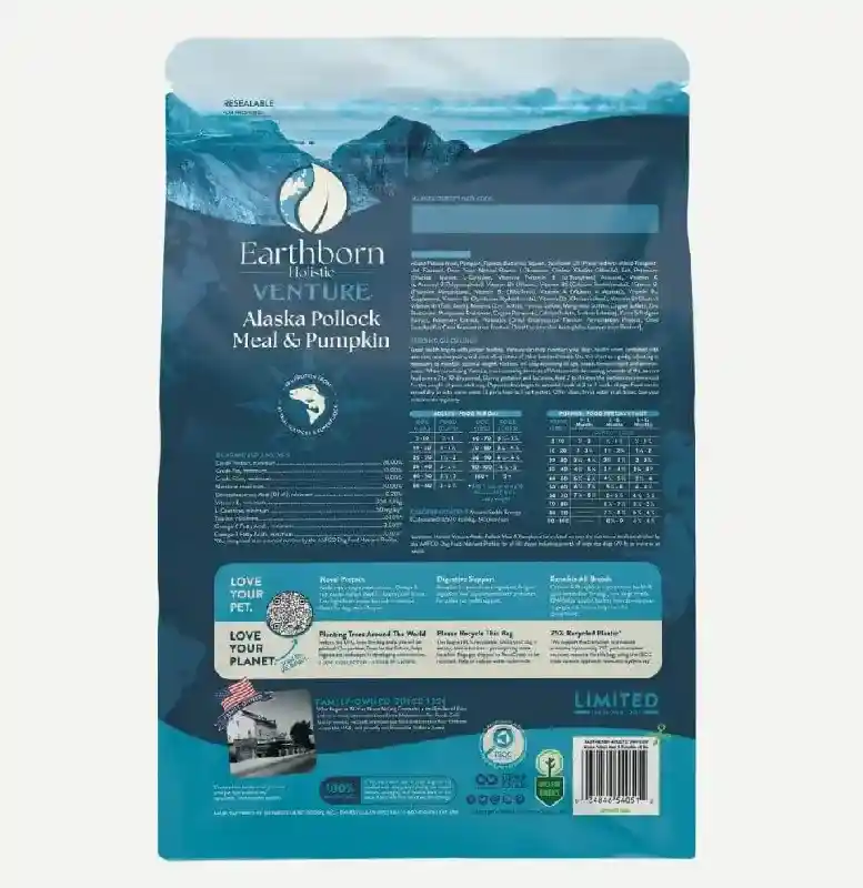 Earthborn Dog VENTURE: Limited Ingredient Pollock 4lb