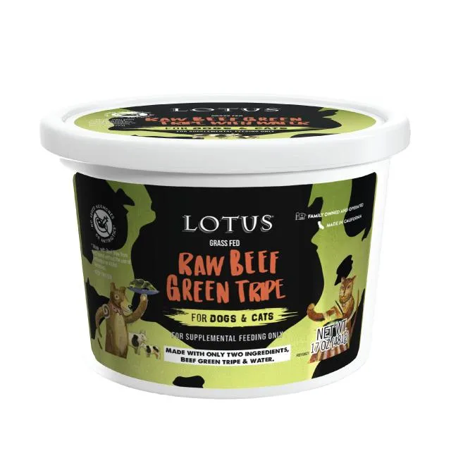 Lotus Grass-fed Raw Beef Green Tripe 17-oz