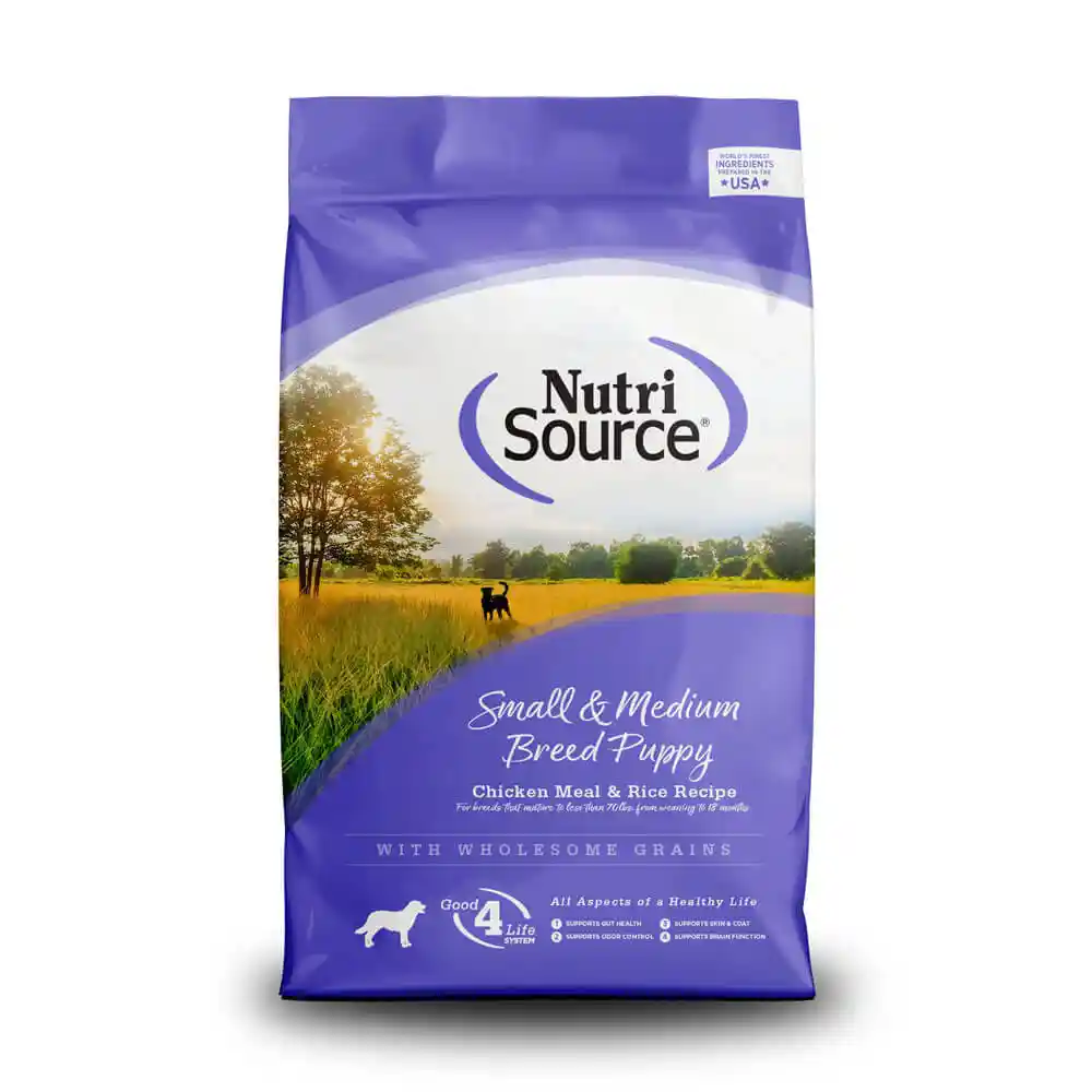 Nutrisource: Small & Medium Breed Puppy Chicken & Rice 12lb
