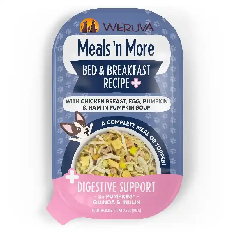 Weruva Meals N More Dog Cups Bed Breakfas 3.5-oz