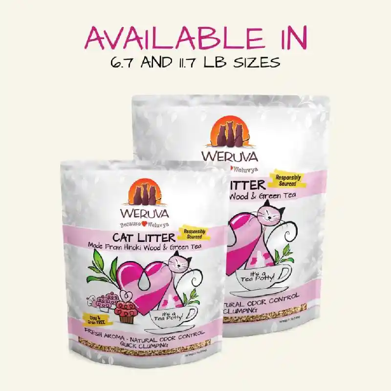 "it's A Tea Potty!" Hinoki Wood & Green Tea Cat Litter 6.7-lb