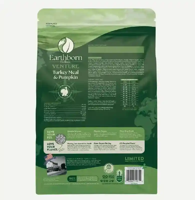 Earthborn Dog VENTURE: Limited Ingredient Turkey 4lb