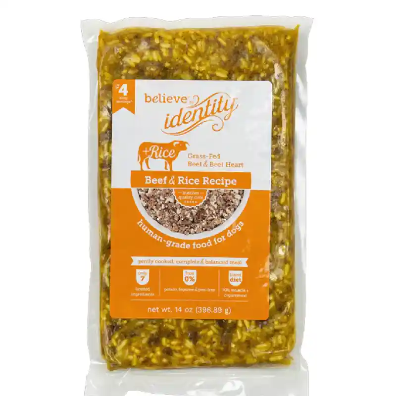BELIEVE DF LID BEEF & RICE 14OZ