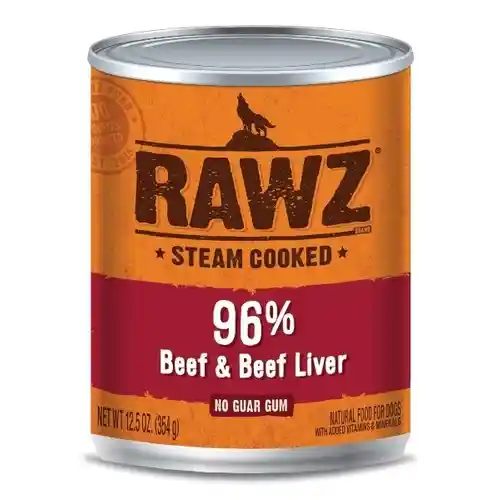 Rawz Dog Gf 96% Bf & Lvr Pate Can 12.5-oz