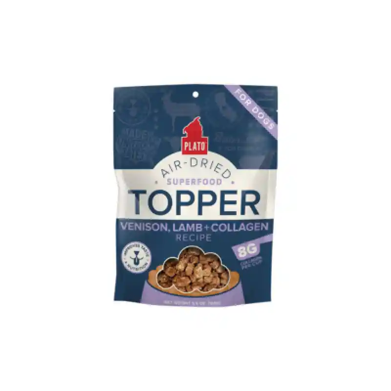 Plato Dog Food Topper: Venison, Lamb and Collagen 5.5oz