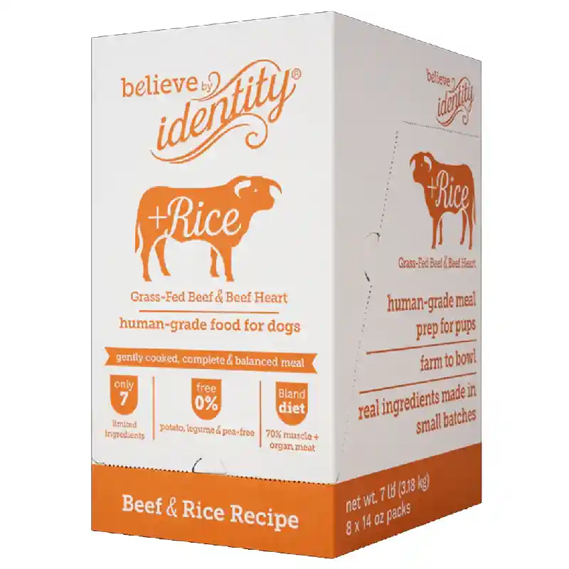 BELIEVE DF LID BEEF & RICE 14OZ