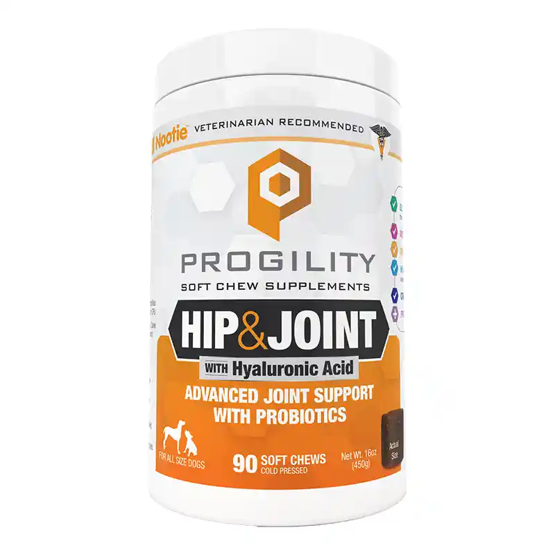 Nootie Progility Hip & Joint Soft Chews Supplement For Dogs, 90-count