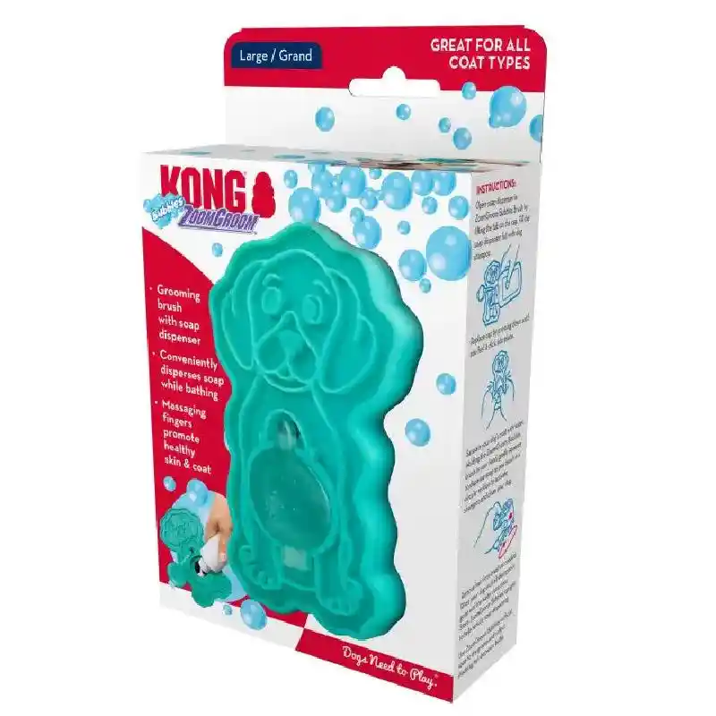 KONG ZOOMGROOM BUBBLES LG