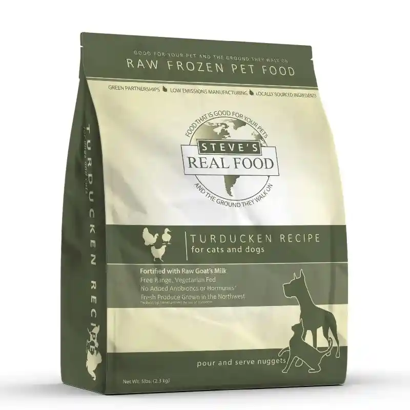 Steve's Raw Pet Food: Turducken Recipe Nuggets 5lb