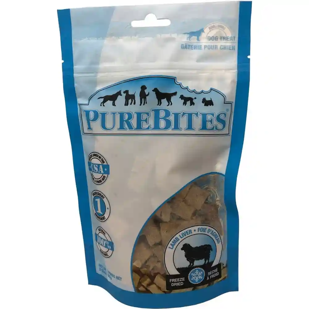 Purebites Dog Freeze Dried Lamb Liver 3.35 Oz