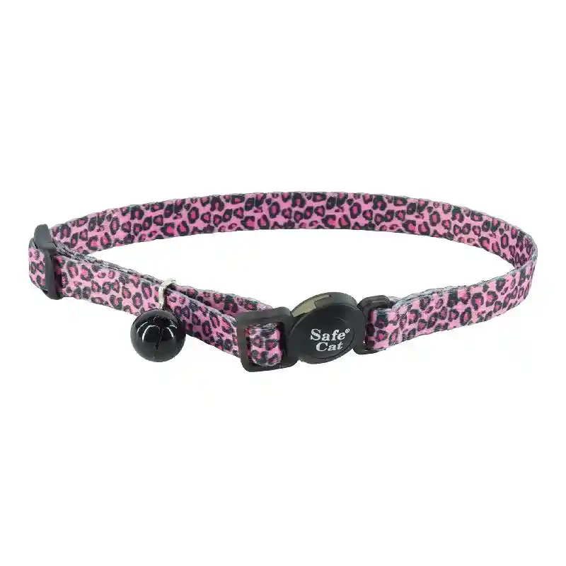 SAFE ADJUST COL PINK CHEETAH