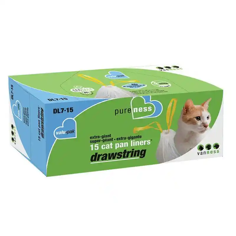 Van Ness Drawstring Liner X-large 15 Pack