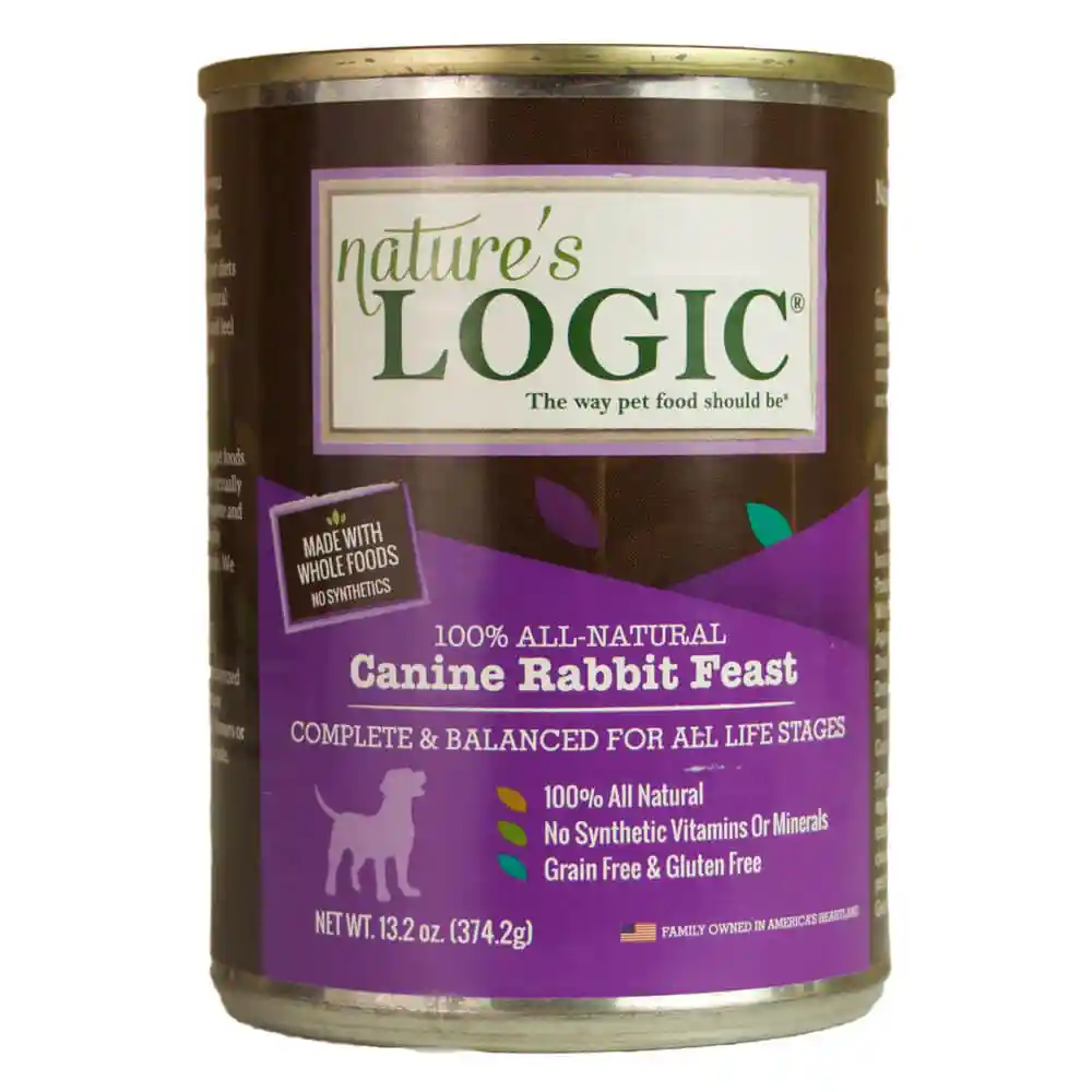 Nature's Logic Dog Gf Rabbit Pate Can 13.2 Oz