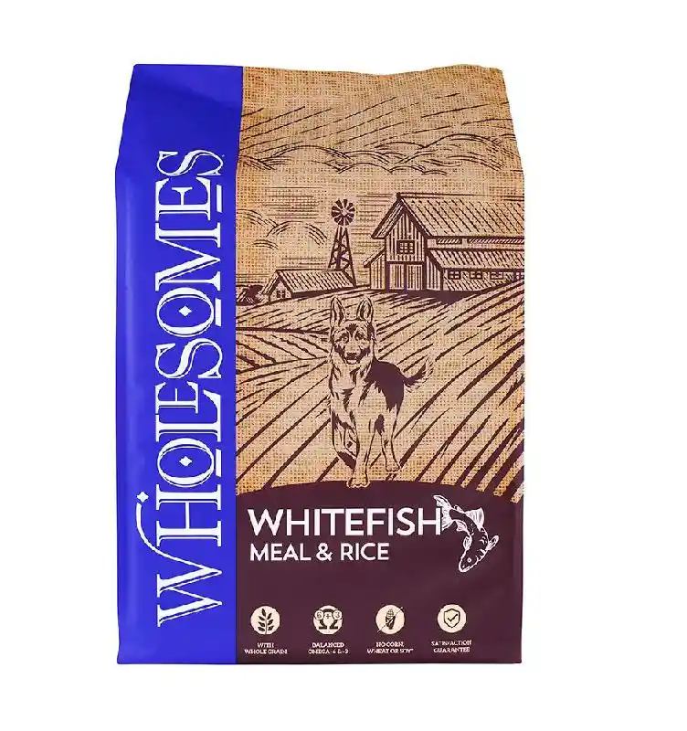 Wholesomes Dog: Whitefish & Rice 40lb