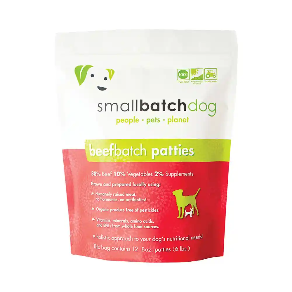 Smallbatch Raw Dog: Beef Patties 6lb