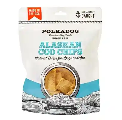 Alaskan Salmon Chip Dog Treats 4-oz