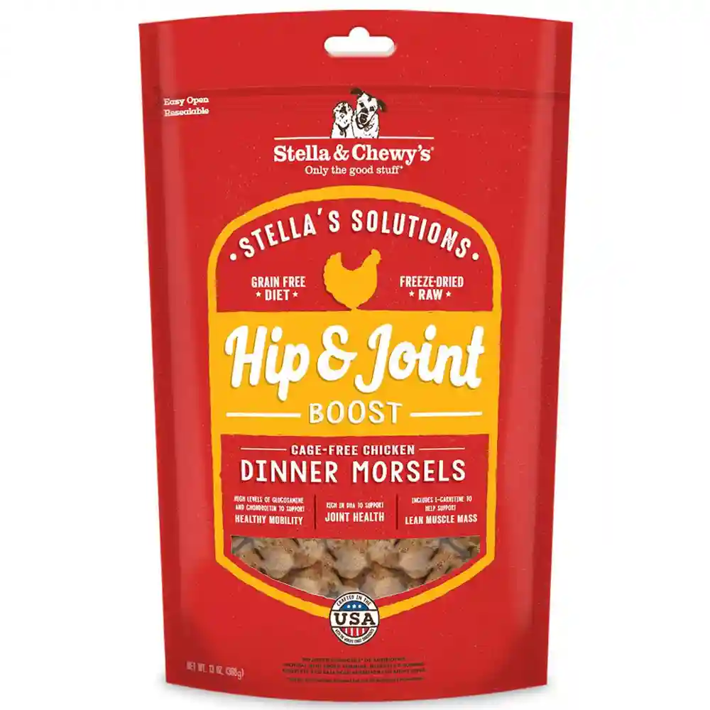 Stella's Solutions Hip & Joint Boost Cage Free Chicken Freeze Dried Raw Dog Food 13-oz