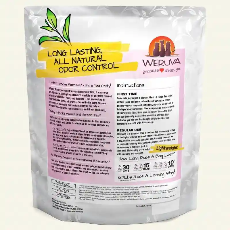 "it's A Tea Potty!" Hinoki Wood & Green Tea Cat Litter 6.7-lb