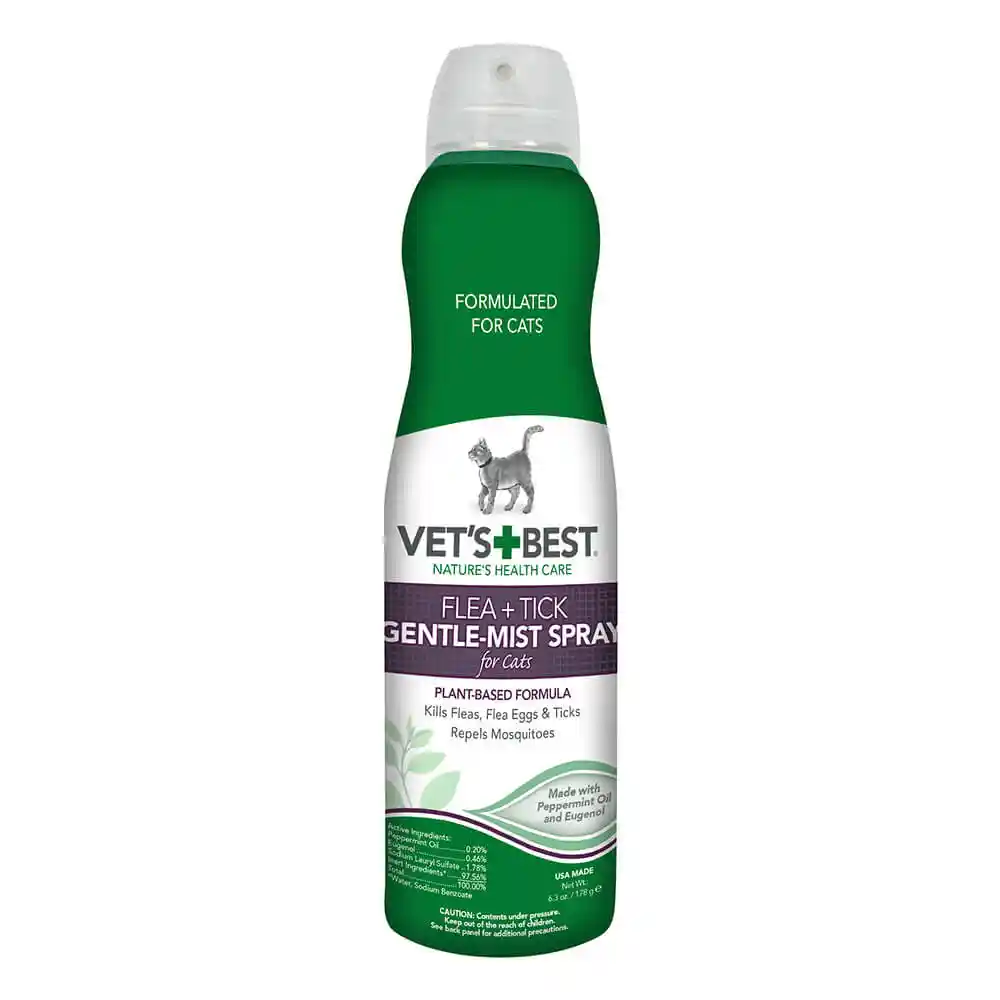 NAT FLEA TICK SPRAY CATS 6.3OZ