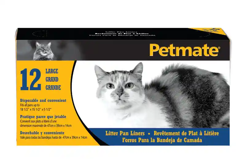 Petmate Litter Pan Liners 12pk Large