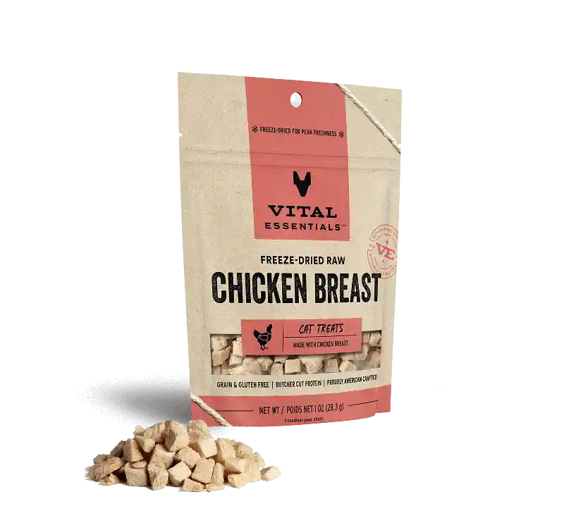 Vital Essentials Cat Freeze Dried Chicken Breast 1 Oz