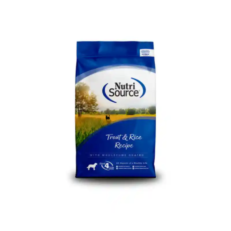 Nutrisource Dog: Trout & Rice 4lb