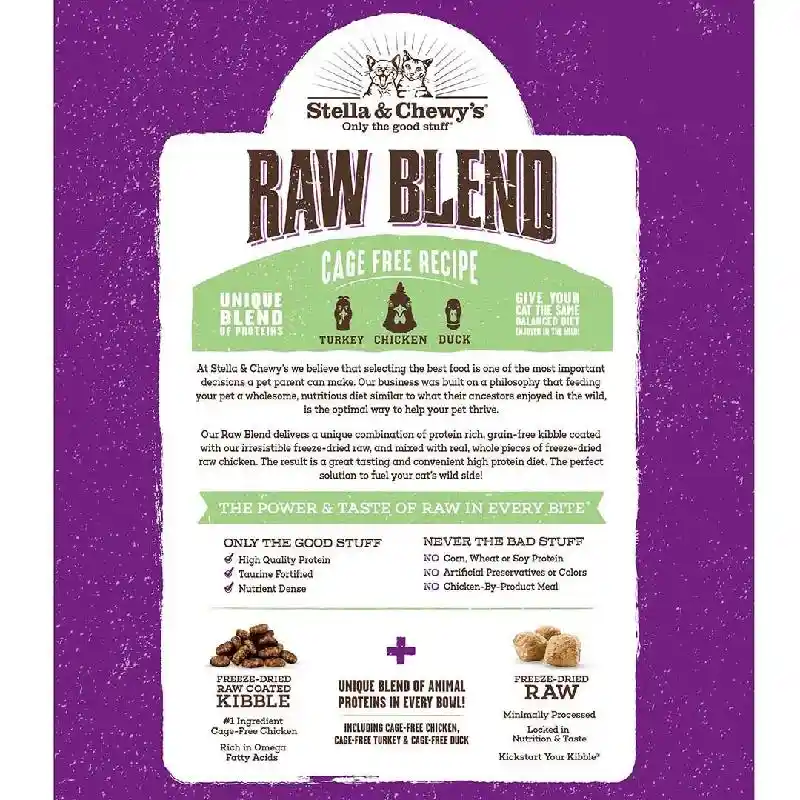 Stella & Chewy's Cat: Raw Blend Cage Free 10lb