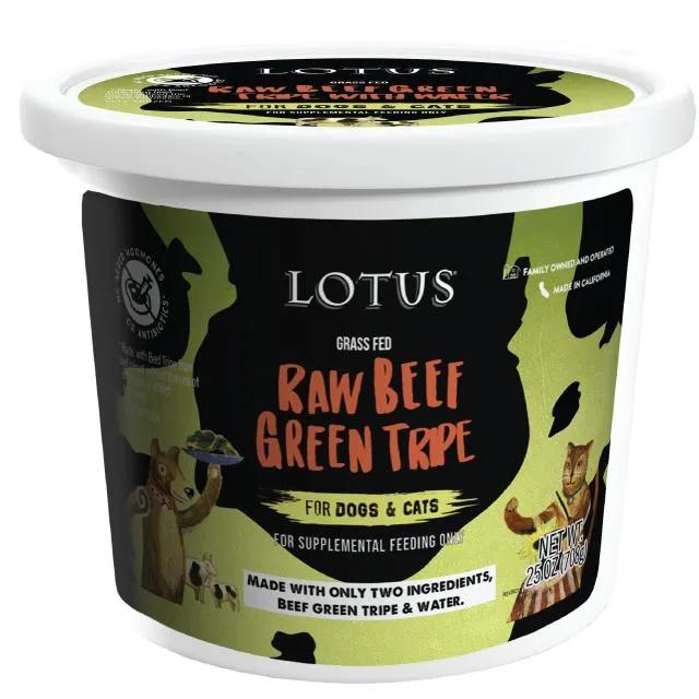 Lotus Grass-fed Raw Beef Green Tripe 25-oz