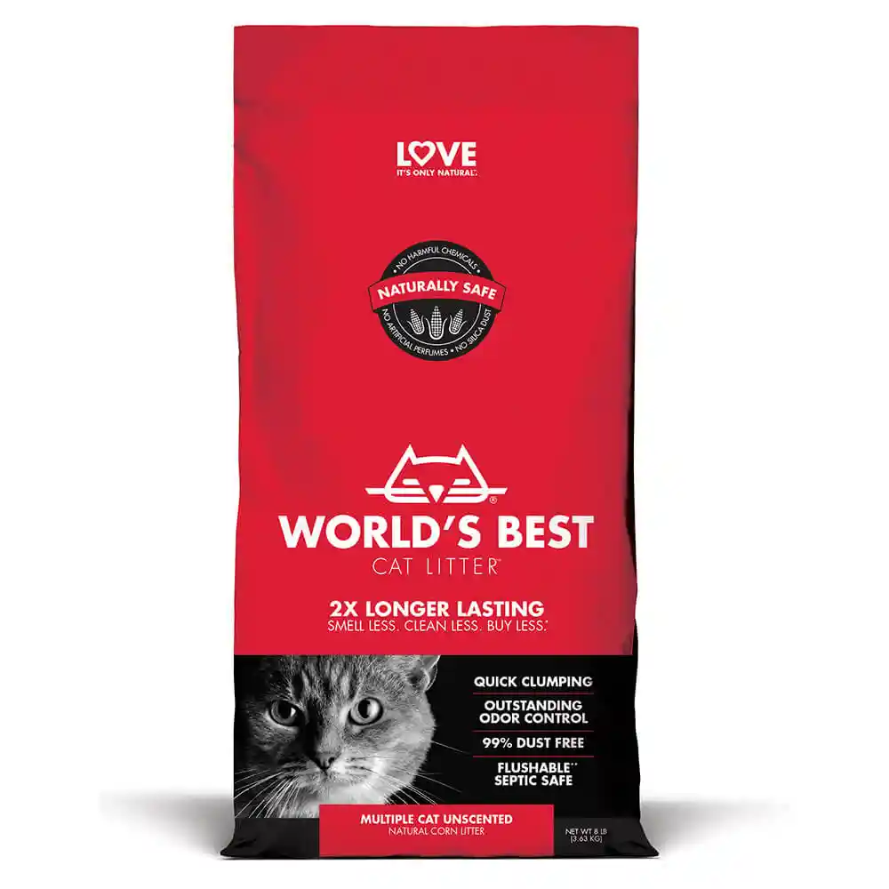 World's Best Multi Cat Litter Clumping 8 Lb *