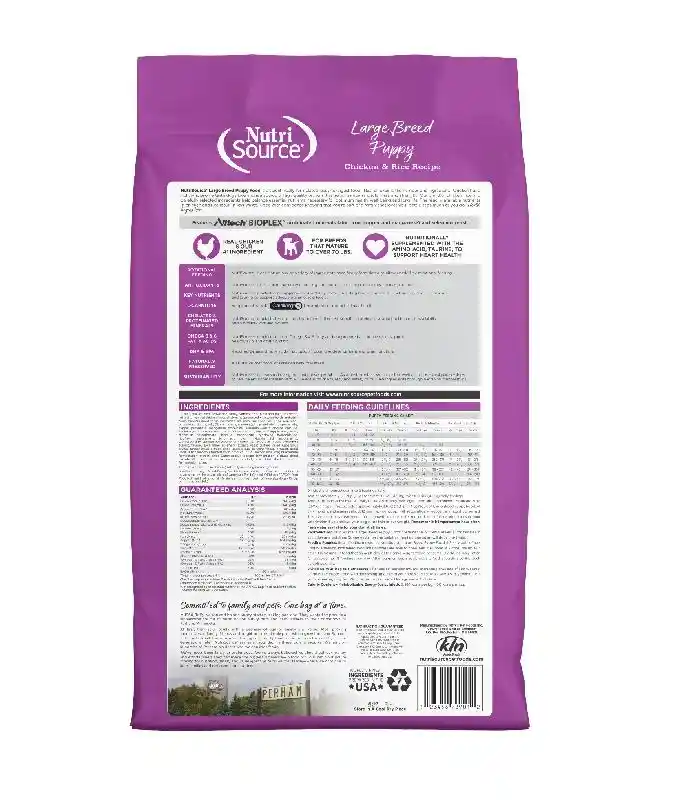 Nutrisource Large Breed: Puppy Chicken & Rice 4lb