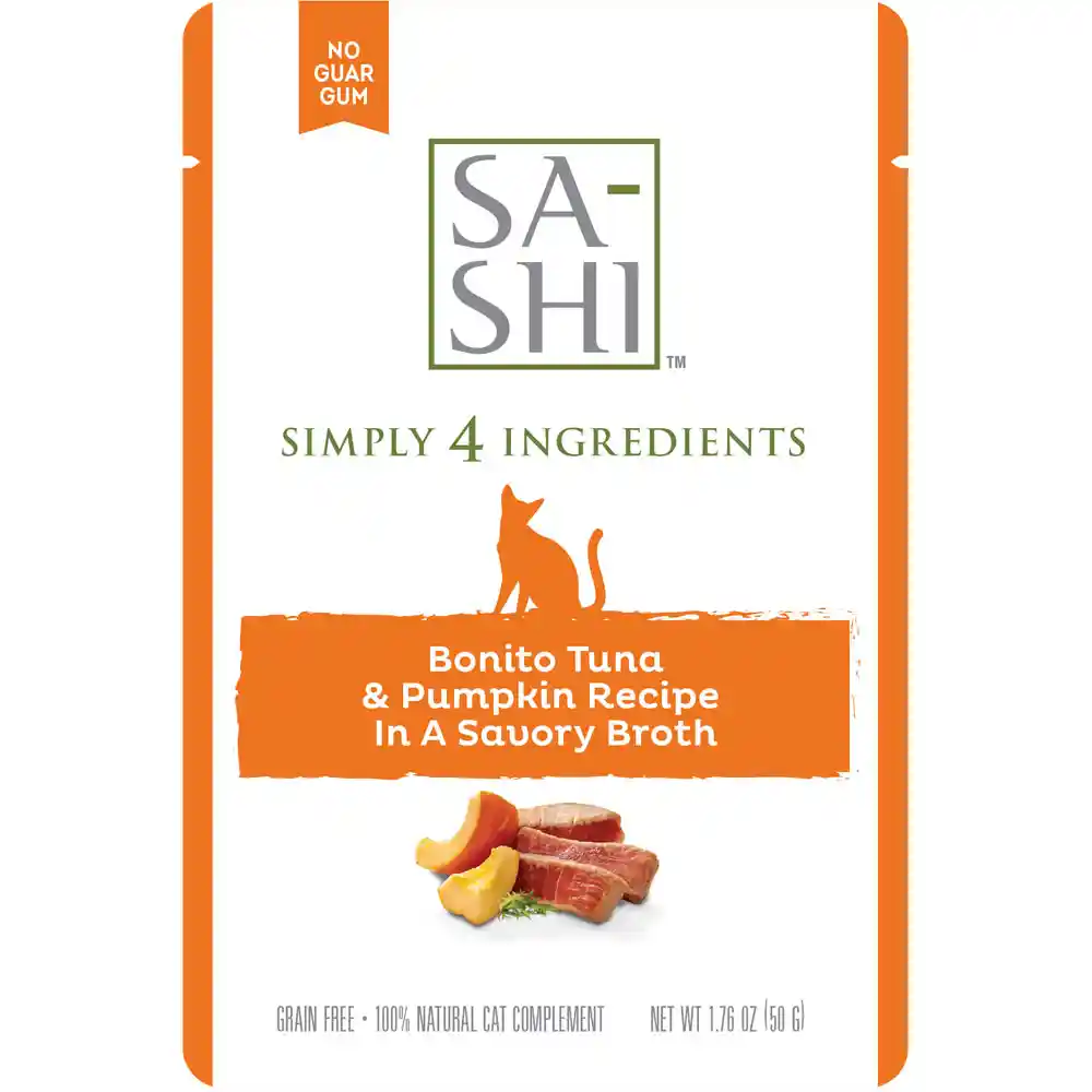 Rawz Sa-shi Bonito Tuna & Pumpkin In A Savory Broth Pouch Cat 6/8/1.76 Oz