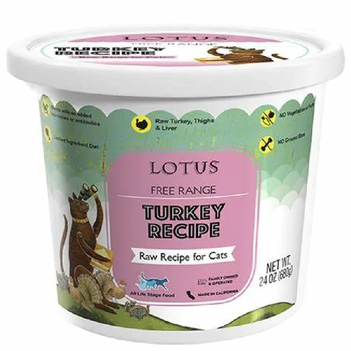 Lotus Cat Frozen - Free Range Turkey 24-oz