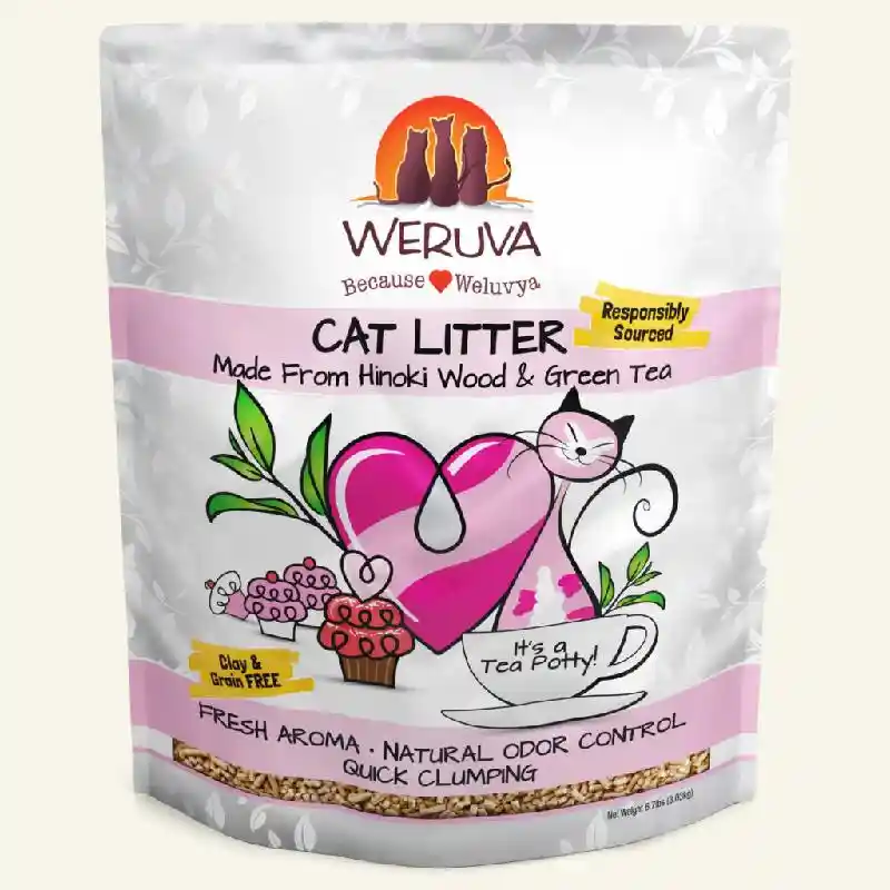 "it's A Tea Potty!" Hinoki Wood & Green Tea Cat Litter 6.7-lb