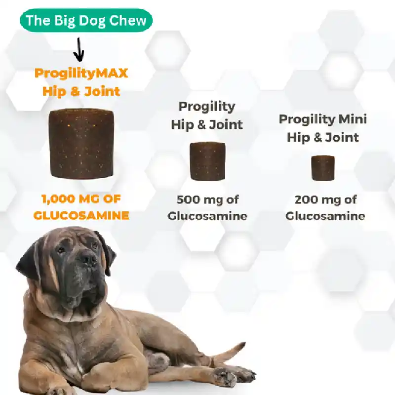 Progility Dog Max Egg Shell Membrane Large Chew 60ct 18oz 12=cs