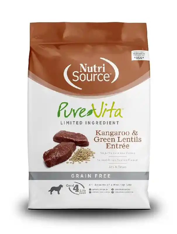 PureVita Dog: Grain Free Kangaroo & Green Lentil 25lb